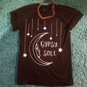 Gypsy soul screenprinted t shirt